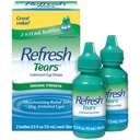 Refresh Tears, Lubricant Eye Drops, 2 Bottles .5 fl oz (15 ml)