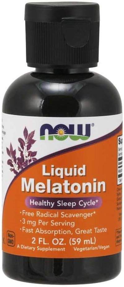 Now Foods Liquid Melatonin, 2 Fl Oz, Pack of 2 (Packaging May Vary)