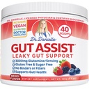 Doctor Danielle Leaky Gut Support Powder | L-Glutamine Gut Lining Formula | Gut Assist by Dr. Danielles, Berry
