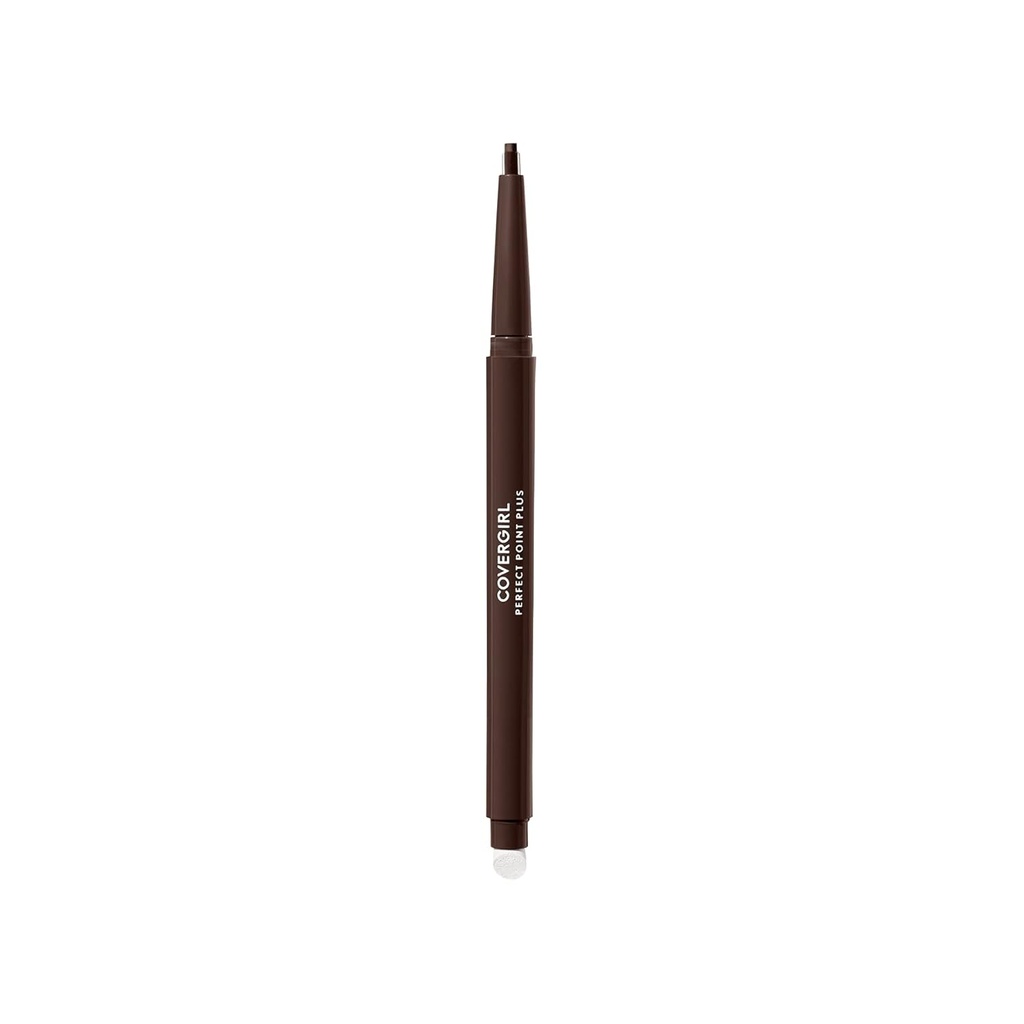 CoverGirl Perfect Point Plus Eyeliner Pencil, Espresso, Long-Lasting, Versatile Brown Eyeliner, Soft Smudging Tip, No Sharpening Needed, Pack of 1