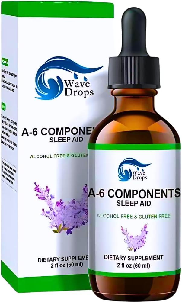 "Sleep Aid Drops Special Formula with Valerian Root, Melatonin, Chamomile, Lavender, Rhodiola Rose, and Vitamin B6 Sleep Support