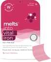 WELLBEING NUTRITION Melts Nano Iron | Plant Based Iron, Beetroot, Swiss Chard, Pumpkin Seeds, Vitamin C and Folate for Improved Hemoglobin, Oxygen Binding Capacity & Blood Building (30 Oral Strips)