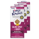 Little Remedies Sterile Baby Saline Nasal Spray and Drops, 0.5 Fl Oz, 3 Pk
