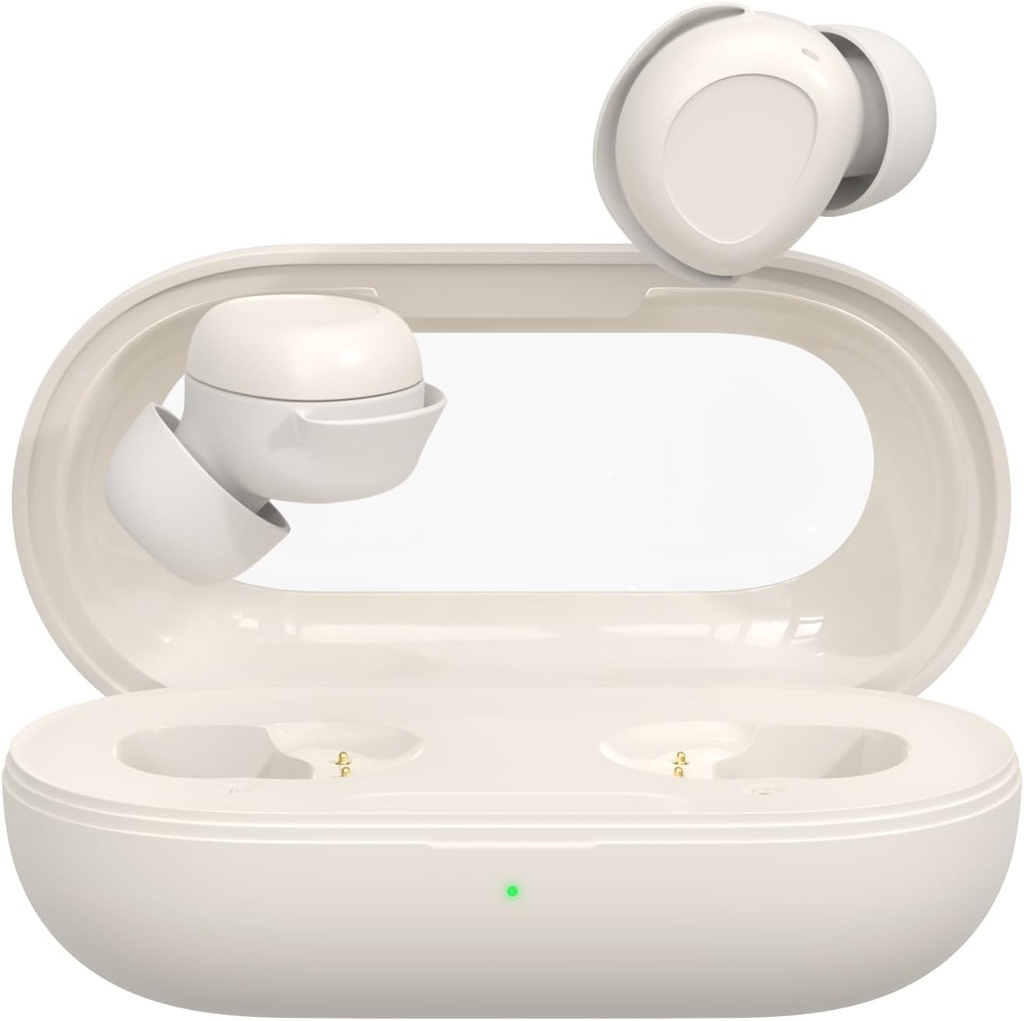 Sleep Headphones, Wireless Silicone Earbuds for Side Sleeping, Ultra-Thin Bluetooth 5.4 Headphones, Comfortable Invisible Earbuds (White)