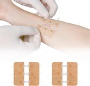 Zip Stitch Laceration Repair Without Stitches Butterfly Bandaids Quick Clot - Emergency Wound Closures Device 2 Pieces（PU）