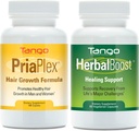 PriaPlex Natural Herbal Hair Support Supplement and Herbal Boost Natural Herbal Recovery Supplement