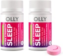 OLLY Extra Strength Sleep Fast Dissolve Tablets, 5mg Melatonin, Vegan, Strawberry - 60ct