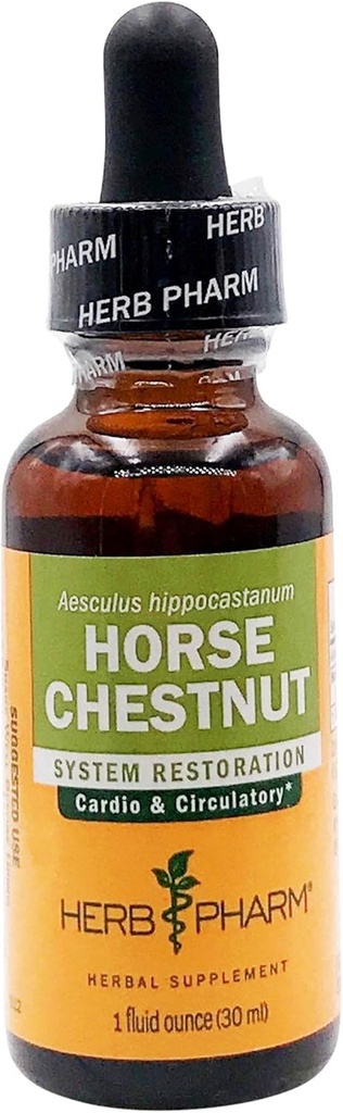 Herb Pharm Liquid Extract for Healthy Veins and Circulation, Horse Chestnut, 1 Fl Oz