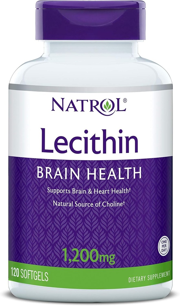 Natrol SOYA Lecithin Mineral Supplement, 1,200 mg, 120 Count