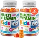 DR. MORITZ Kids Multivitamin Gummies - with Kids Vitamins A C D E B6 B12 Zinc and More - Complete Daily Support - Vegetarian and Non-GMO, 2 Pack (120 Count)