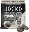 Jocko Fuel Mölk Whey Protein Powder - Keto, Probiotics, Digestive Enzymes, Amino Acids, Low Sugar Monk Fruit Blend - Supports Muscle Recovery & Growth (24 Servings, Cookies & Cream)