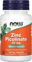 Now Foods Zinc Picolinate 50mg 60 Capsules