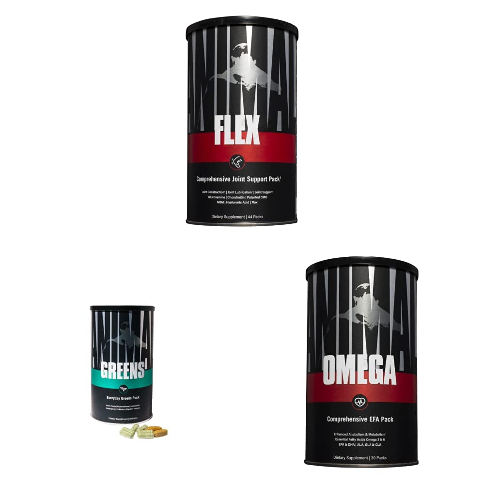 Animal Flex Complete Joint Support Omega Essential Fatty Acids Greens Whole Food Nutrition