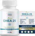 Dhea Supplement For Women and Men, Dhea 25 Supplement for Hormone Balance, Pure Dhea Supplements Gluten Free, Dhea For Men Maximum Strength Formulation, Vegetarian Capsules (60 Caps - 2-Month Supply)