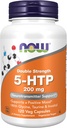NOW Supplements, 5-HTP (5-hydroxytryptophan) 200 mg, Double Strength, Neurotransmitter Support*, 120 Veg Capsules