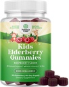 Sambucus Elderberry Gummies for Kids Health - Delicious Black Elderberry Gummies with Zinc and Vitamin C for Kids Immune Support - Gelatin and Gluten Free Non-GMO Immunity Support - 90 Count
