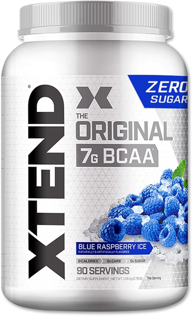 Xtend XTEND Original BCAA Powder 7g BCAA and 2.5g L-Glutamine, Sugar Free Post Workout Muscle Recovery Drink with Amino Acids for Men & Women, 90 Servings