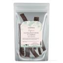 Starwest Botanicals Organic Dried Licorice Root Sticks 6" - Herb for Loose Leaf Tea Blends, Candy, & Baked Goods, Cut & Sifted, Certified Kosher, Non-GMO - 4 oz Pouch