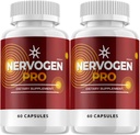 (2 Pack) Nervogen Pro Capsules, Nervogen Pro for Neuropathy Capsules, Nervogen Pro Advanced Formula Dietary Supplement, Vitamin C Zinc Enhanced - Nervogen Pro Reviews (120 Capsules)