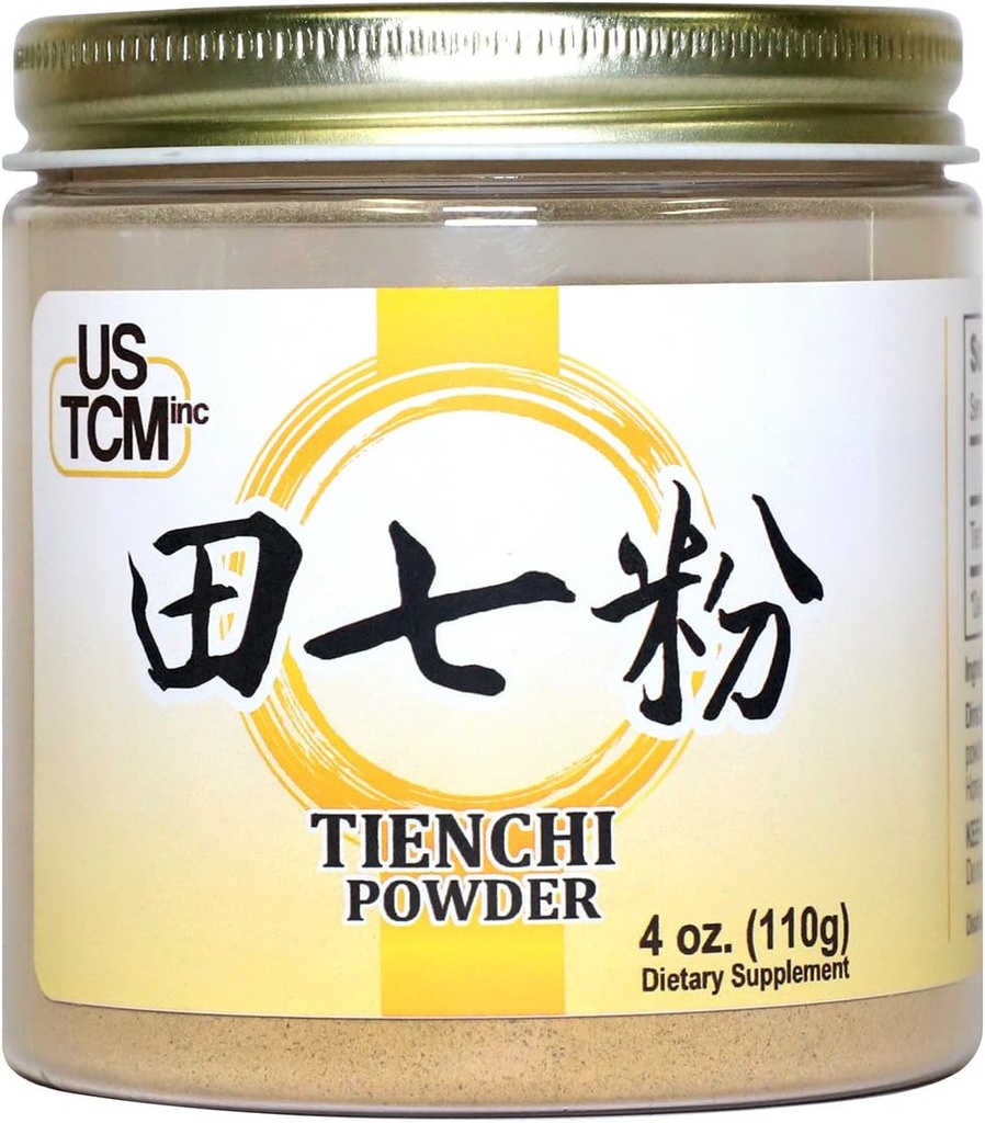 100% Pure Tienchi Powder Pseudoginseng Notoginseng Sanqi Powder Tienchi Ginseng Powder 田七粉 120mesh (4oz)