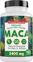 Organic Maca Root Capsules for Women & Men 2400mg per Serving - 150 Pills Black, Red, Yellow Maca Supplement - Gelatinized Macaroot, Non-GMO, Vegan by Peruvian Naturals