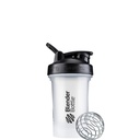BlenderBottle Classic V2 Shaker Bottle Perfect for Protein Shakes and Pre Workout, 20-Ounce, Clear/Black