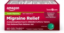   Basic Care Migraine Relief Geltabs to Alleviate Migraine Symptoms, Acetaminophen, Aspirin (NSAID) and Caffeine, 80 Count