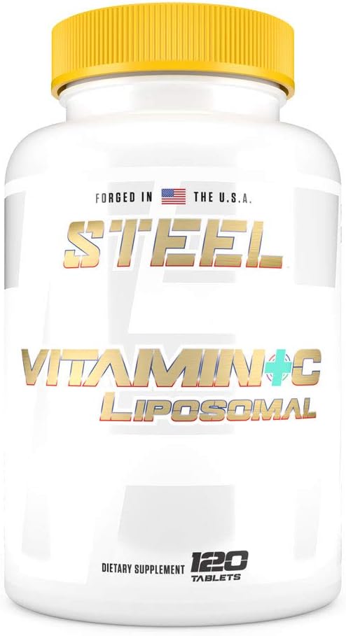 Steel Supplements Vitamin C Liposomal | Immunity, Antioxidant, Cardiovascular Health | 1000mg Vitamin C, Cyclosome Technology | 120 Tablets