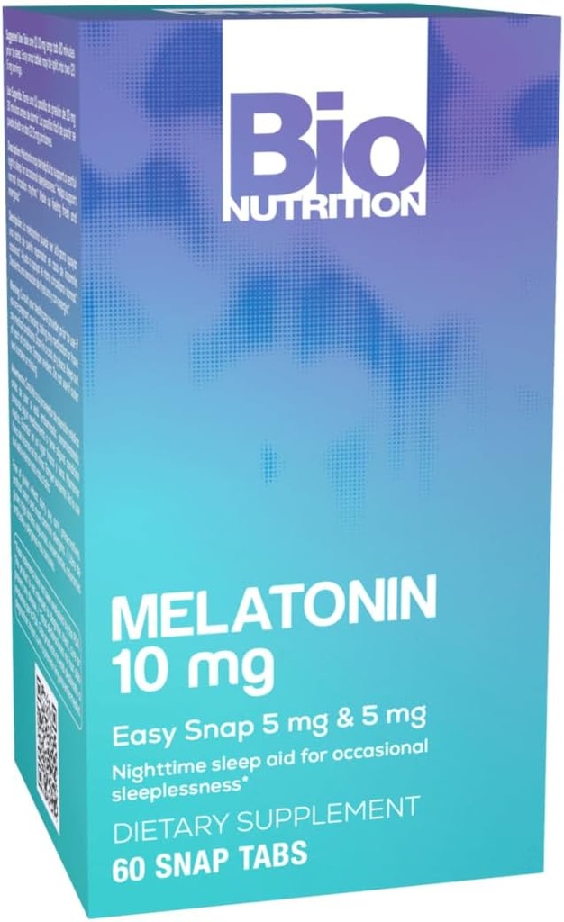 Bio Nutrition Melatonin 10 Mg Tablets, 60 Count