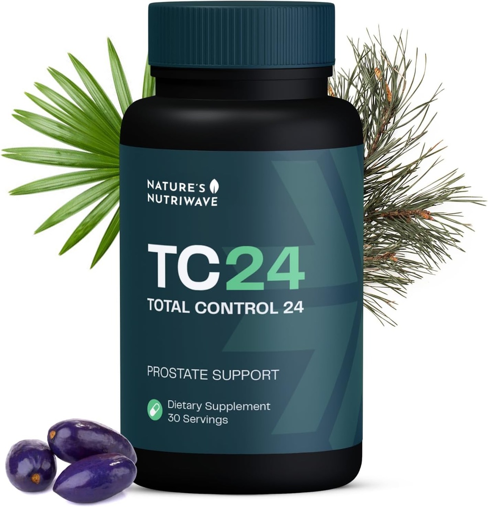 TC24 - Natural Supplement with Myrciaria Jaboticab, Lipophytol, Pygeum Africanum Extract & Boron | Non-GMO, Stimulant-Free, Easy-to-Take | Made in USA, GMP-Certified | 60 Capsules, 1 Month Supply