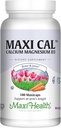 Calcium 1000 mg Supplement with Vitamin D3 (1000 IU) and Magnesium (500 mg) - Bone, Teeth and Joint Support for Men and Women - 180 Capsules - Maxi Cal by Maxi Health