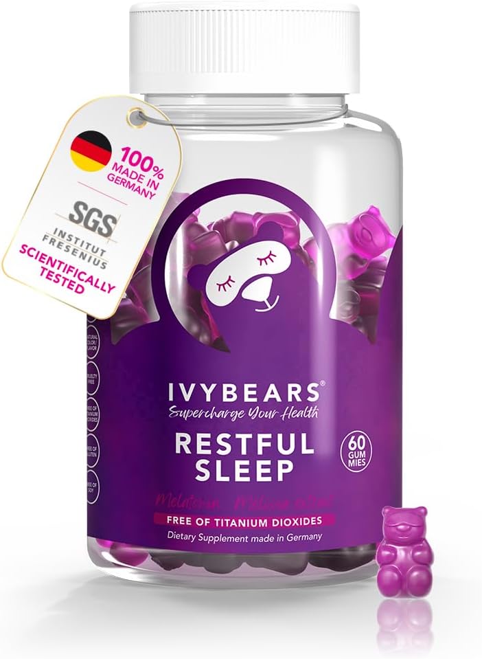 Fast Acting Melatonin Gummies - 5 mg Melatonin - 100% Natural Flavor - with Lactium, L-Theanine & Lemon Balm - with AI Sleep Assistant - Natural Sleep Support - Vegan - 60 Pieces = 30 Days Supply