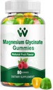 Magnesium Glycinate Gummies for Adults - Sugar Free Magnesium Potassium Supplement for Calm Mood, Muscle, Bone & Energy Support, 80 Gummies