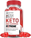 Justified Laboratories Activboost Keto Acv Gummies Extreme 2000MG Active Boost Keto Gummies Apple Cider Vinegar Activ Boost Formulated with Pomegranate Beet Juice Powder B12 Vegan Non GMO 60 Gummys