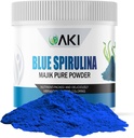 AKI E18 Grade Blue Spirulina Powder Pack – Ultra Concentrated Phycocyanin Superfood – Deep Blue, Vegan & Non-GMO – Ideal for Smoothies, Ice Cream, Yogurt or Pastries – 2oz/57g