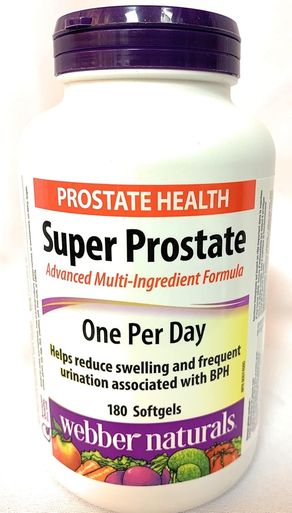 Webber Naturals Super Prostate One Per Day, 180 softgels