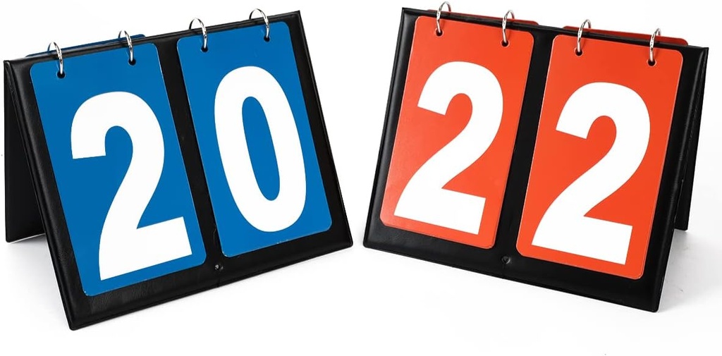 Portable Table Top Scoreboard Flipper, Multi Sports Score Flip Scoreboard Score Keeper