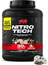 Muscletech Whey Protein Powder (Cookies & Cream, 4 Pound) - Nitro-Tech Ultimate Muscle Building Formula with Whey Protein Isolate - 30g of Protein, 3g of Creatine & 6.8g of BCAA - Packaging May Vary