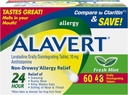 Alavert Allergy 24 Hour Relief, Fresh Mint Flavor, Orally Disintegrating Allergy Tablets, Non-drowsy Antihistamine, Loratadine 10mg, 60 Count