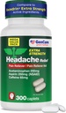 GenCare - Headache Relief Acetaminophen with Aspirin (NSAID) & Caffeine (300 Caplets) Value Pack | Head Pain, Muscle Aches, Back Pain & Body | Generic ExcedrEn Extra Strength