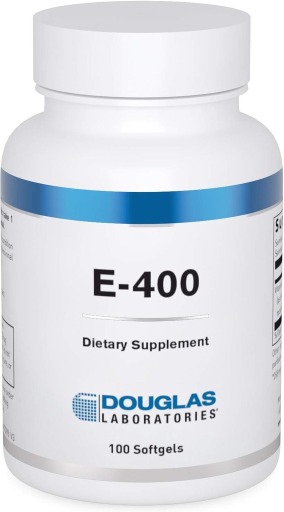 Douglas Laboratories E-400 | Vitamin E for Antioxidant Protection and Cardiovascular Support | 100 Capsules