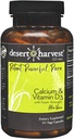 Desert Harvest Calcium Carbonate 250 mg + Vitamin D3 100 IU Supplement with Aloe Vera for Absorption, 90 Capsules
