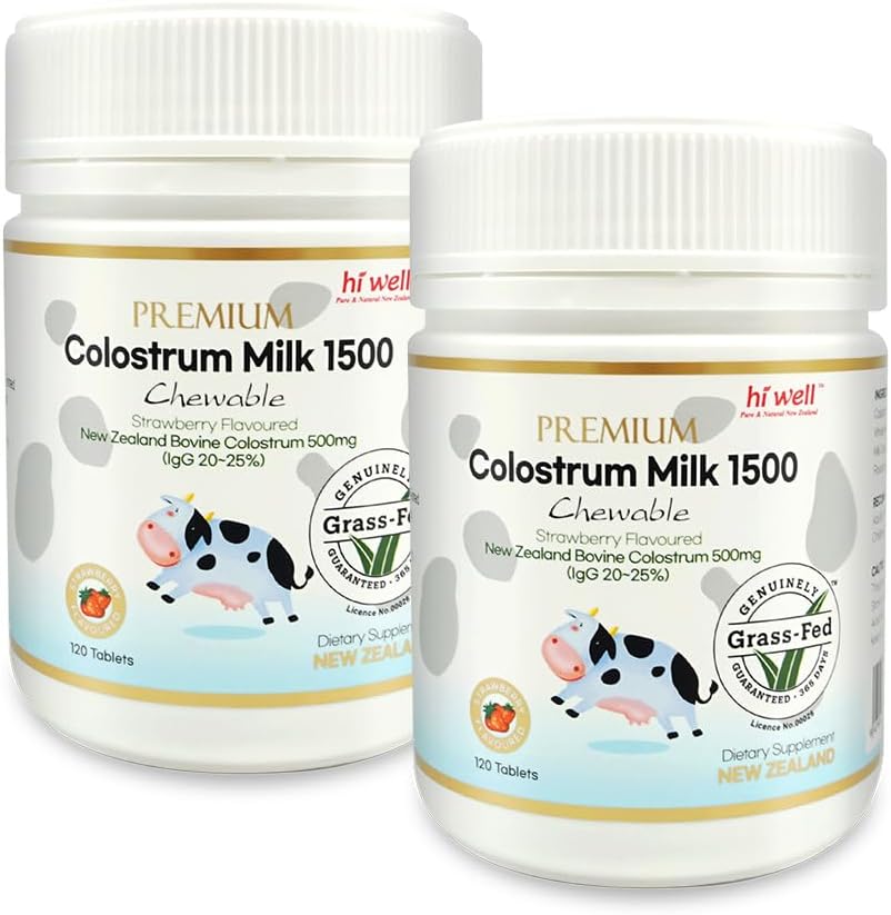 Hi Well Premium Grass-Fed Colostrum1500 120Tablets (2)