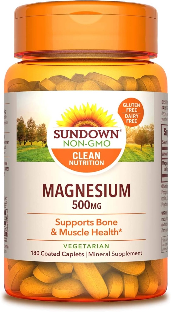 Sundown Magnesium, 180 Coated Caplets