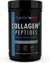 Superior Source Collagen Peptides Hydrolyzed Collagen - from Grass-Fed Cows - Supports Healthy Hair, Skin, Nails, Ligaments & Tendons - Gluten-Free & Dairy-Free - Unflavored, 12.7 oz