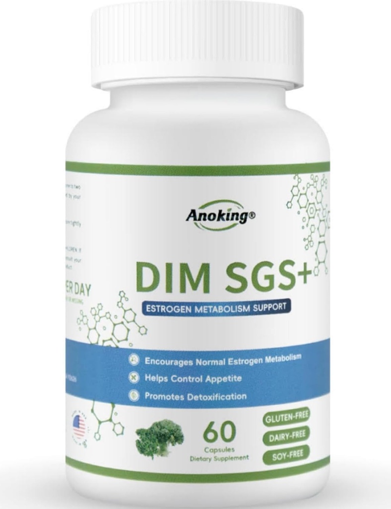 DIM Supplement for Hormonal Balance, 200 mg, 25 mg SGS, Vegan, 60 Capsules