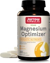 Jarrow Formulas Magnesium Optimizer - 200 Tablets - Supports Bone Health & Muscle Function - Exercise & Endurance Benefits - Includes Taurine, P5P & Vitamin B6 - 100 Servings