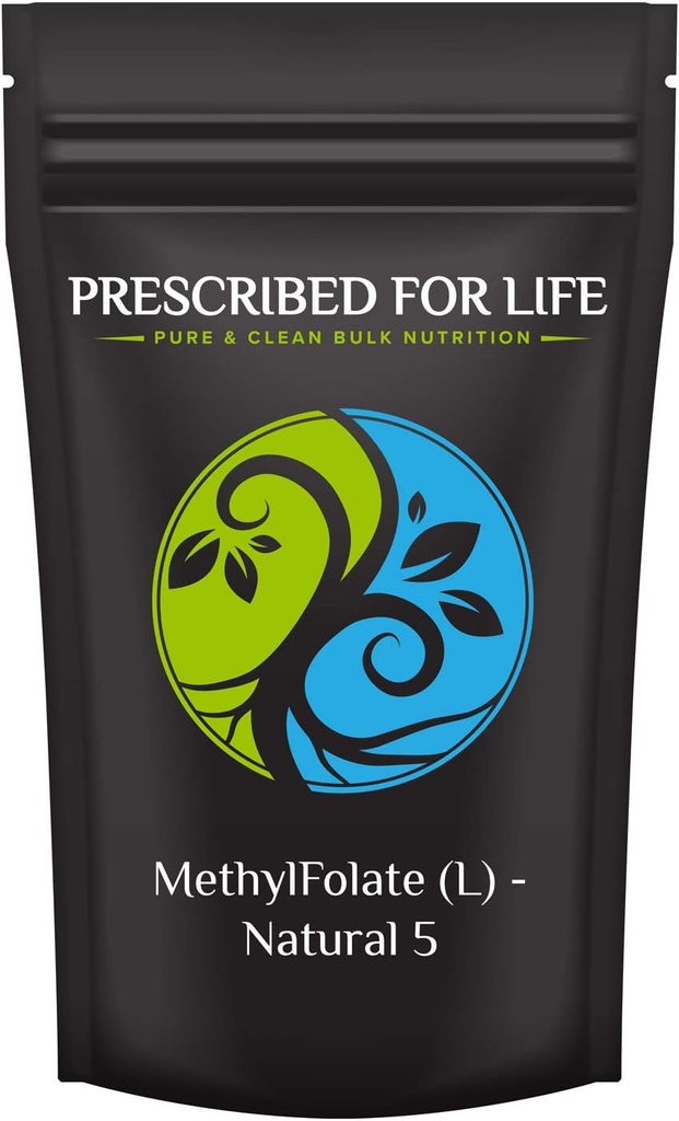 Prescribed For Life Methyl Folate Powder | Bioavailable Folic Acid to Support Brain Health | Pure Powdered Vitamin B9 Folate Supplement for Women & Men (2 kg / 4.4 lb)