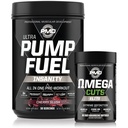 PMD Sports Ultra Pump Fuel Insanity - Pre Workout – Cherry Slush (30 Servings) Sports Omega Cuts Elite Thermogenic Fat Burner (90 Softgels)
