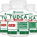 TUDCA Supplements 2400MG, Bile Salts Complex for Liver Detox & Gallbladder Cleanse, Anti-Aging for Men and Women, Digestive Health 180 Capsules